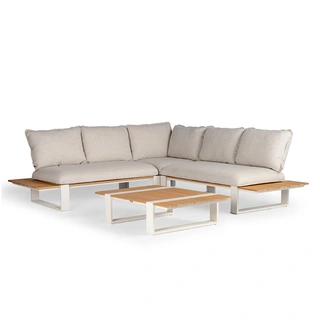 Tierra Outdoor Seto Loungeset - Crème White | De Boet