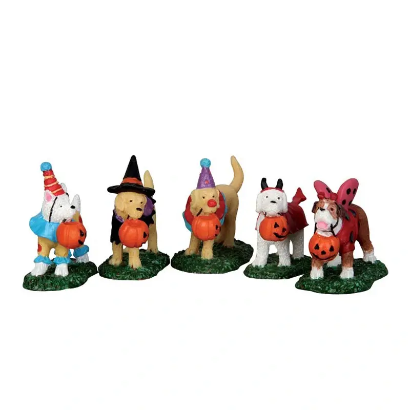 Lemax Trick Or Treating Dogs