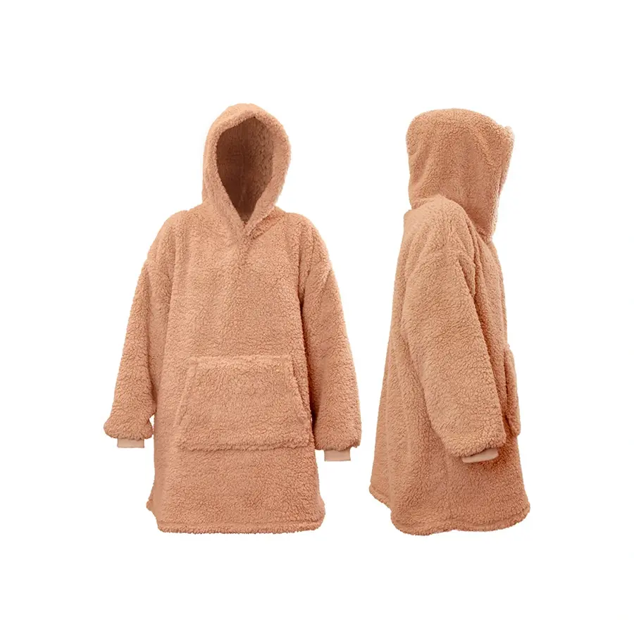 Unique Living Hoodie Teddy - Old pink