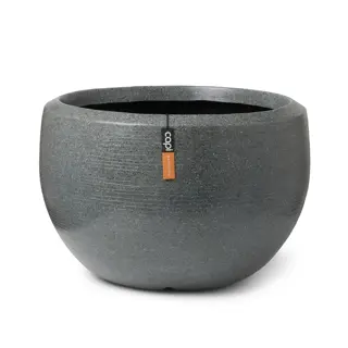 Capi Vaas Bol Arc Granite Ø67x45 cm - Antraciet | De Boet