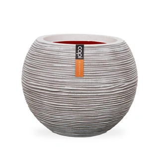Capi Vaas Bol Rib ∅40x32 cm - Ivoor | De Boet