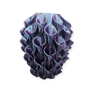 3D Vaas Florea Ø17,5x20 cm - Fire Night | De Boet