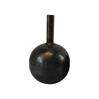 Vase ball aluminium Ant.black - 30x50 cm | De Boet