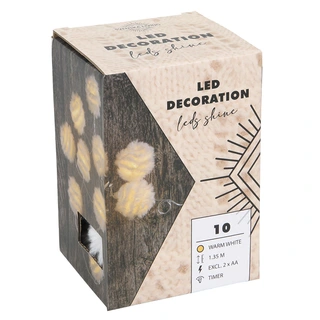 LED Slinger Pompom Veren - 135 cm | Tuincentrum De Boet