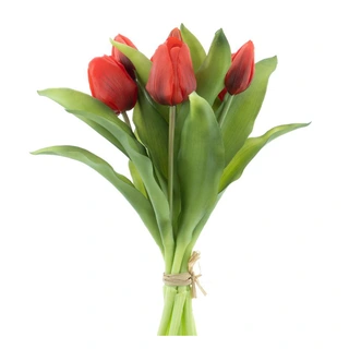 Bosje Kunst Tulpen Vermeer x6 Red - 31 cm