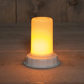 LED Vlamverlichting Ø7,5x9,5 cm - Wit