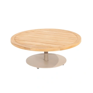 Volta Teak Salontafel Latte - Ø80 cm | De Boet