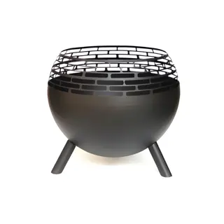 Vuurkorf Ijzer Zwart - Ø45x38,5 cm | Tuincentrum De Boet