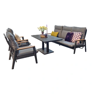 Trestino Beauval Lounge- diningset - Antraciet |De Boet