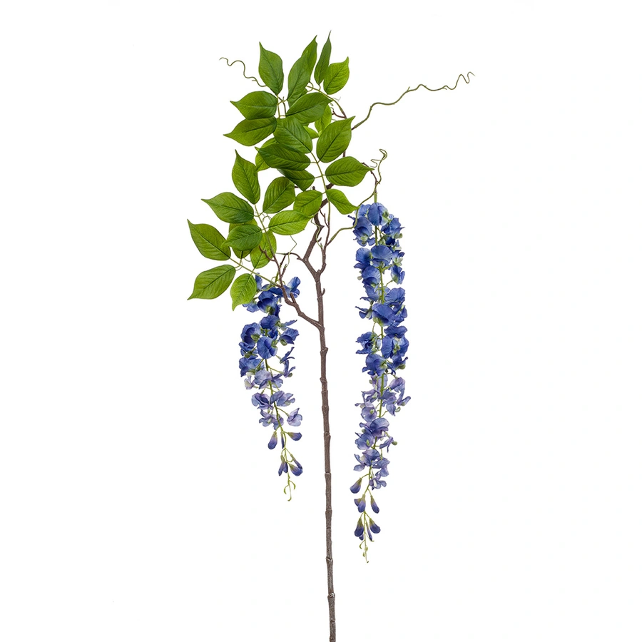 Kunstbloem Wisteria Blauw - 145 cm