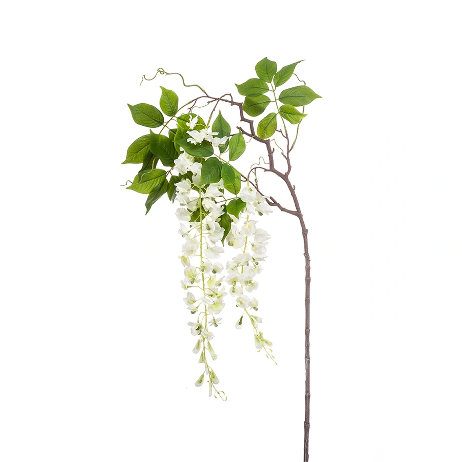 Kunstbloem Wisteria Wit - 145 cm