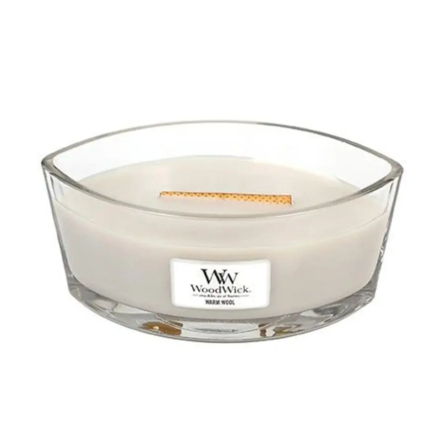 WoodWick Warm Wool Ellipse Candle - afbeelding 2