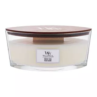 WoodWick White Teak Ellipse Candle