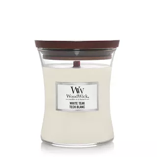 WoodWick White Teak Medium Candle