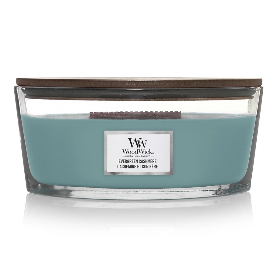 WoodWick Evergreen Cashmere Ellipse Candle