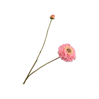 Kunstbloem Zinnia Perzik - 85 cm