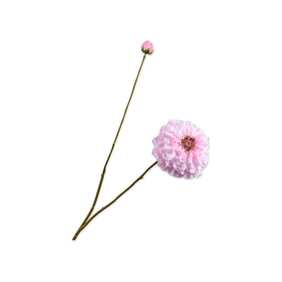 Kunstbloem Zinnia Roze - 85 cm