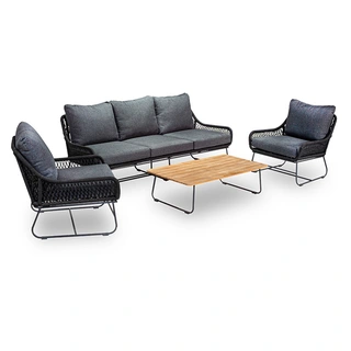 Your Own Living Zita Loungeset - Black - afbeelding 2