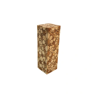 Zuil Hout Mix Circle - 21x67 cm | Tuincentrum De Boet