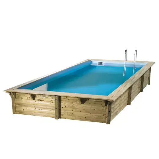 Ubbink Houten Zwembad Azura Compleet - 250x450x126 cm - afbeelding 1