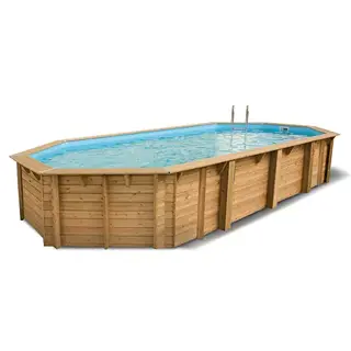 Ubbink Houten Zwembad Azura Compleet - 400x750x130 cm - afbeelding 1