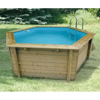 Ubbink Houten Zwembad Azura Compleet - 410x120 cm